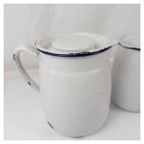 Vintage Enamelware Pieces Set of 3