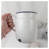 Vintage Enamelware Pieces Set of 3