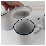 Vintage Enamelware Pieces Set of 3