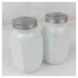 Vintage Anchor Hocking Vitrock Milk Glass Shakers (Lot of 2)