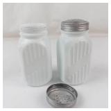 Vintage Anchor Hocking Vitrock Milk Glass Shakers (Lot of 2)