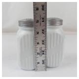 Vintage Anchor Hocking Vitrock Milk Glass Shakers (Lot of 2)