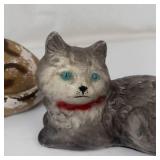 Vintage Chalkware Cat Figurines (Lot of 2)