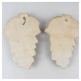 Vintage Chalkware Fruit Wall Hangings (Lot of 2)