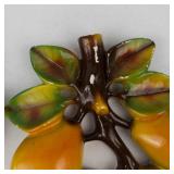 Vintage Chalkware Pear Wall Plaques (Lot of 2)