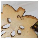 Vintage Chalkware Pear Wall Plaques (Lot of 2)