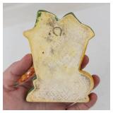 Pair of Vintage Floral and Cornucopia Chalkware Wall Plaques
