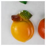 Chalkware Fruit Wall Decor (Lot of 4)