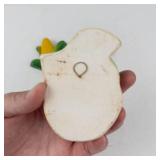 Chalkware Fruit Wall Decor (Lot of 4)