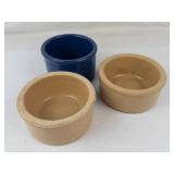 Vintage Roseville Stoneware Crocks (Lot of 3)