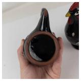 Collectable Vintage Japanese Rooster Creamer & Sugar Set With Salt & Pepper Tops