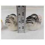 Vintage Ceramic Chicken Shaker Set Pepper Paprika Salt