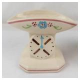 Vintage Ceramic Baby Scale & Cradle Planters (Lot of 2)