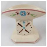 Vintage Ceramic Baby Scale & Cradle Planters (Lot of 2)