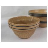 Robinson Ransbottom Pitcher, Studio Art Pottery Pitcher & Yellow Ware Bowls Mixed Lot