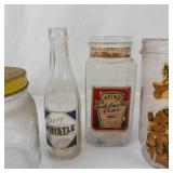 Vintage Glass Jar and Bottle Assortment (Lot of 5)