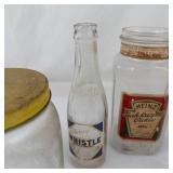 Vintage Glass Jar and Bottle Assortment (Lot of 5)