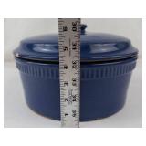 Blue Ceramic Covered Casserole Dish