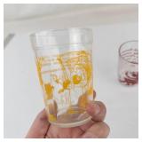 Vintage Hazel Atlas Nursery Rhyme Drinking Glasses (Lot of 2)
