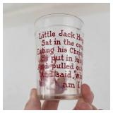 Vintage Hazel Atlas Nursery Rhyme Drinking Glasses (Lot of 2)