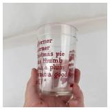 Vintage Hazel Atlas Nursery Rhyme Drinking Glasses (Lot of 2)