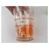 Vintage Hazel Atlas Cinderella & Nursery Rhyme Glass Tumblers (Lot of 2)