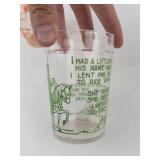 Vintage Hazel Atlas Cinderella & Nursery Rhyme Glass Tumblers (Lot of 2)