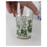 Vintage Hazel Atlas Nursery Rhyme Glasses (Lot of 2)
