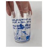 Vintage Hazel Atlas Nursery Rhyme Tumblers (Lot of 2)