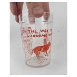Vintage Hazel Atlas Nursery Rhyme Tumblers (Lot of 2)