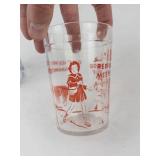 Vintage Hazel Atlas Nursery Rhyme Tumblers (Lot of 2)