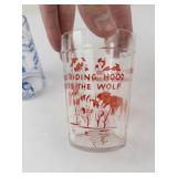Vintage Hazel Atlas Nursery Rhyme Tumblers (Lot of 2)