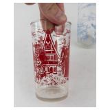 Vintage Hazel-Atlas Nursery Rhyme Juice Glasses (Lot of 2)