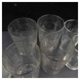 Assorted Floral Drinking Glasses (Lot of 14)