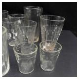 Clear Glass Tumblers & Cups (Lot of 30)