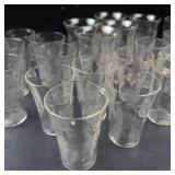 Clear Glass Tumblers & Cups (Lot of 30)