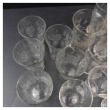 Clear Glass Tumblers & Cups (Lot of 30)