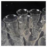 Clear Glass Tumblers & Cups (Lot of 30)