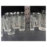 Clear Glass Tumblers & Cups (Lot of 30)