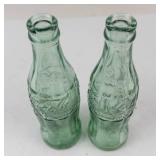Vintage Minneapolis Coca-Cola Hobbleskirt Bottles (Lot of 2)