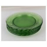 Vintage Pyrex Festiva Spring Green Dinner Plates (Lot of 6)