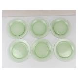 Vintage Pyrex Festiva Spring Green Dinner Plates (Lot of 6)