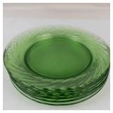 Vintage Pyrex Festiva Spring Green Dinner Plates (Lot of 6)