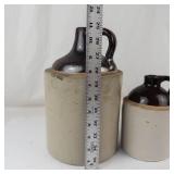 Stoneware Crock Jugs (Lot of 2)