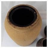 Pottery Jar and Crock Set (Lot of 3)