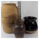 Pottery Jar and Crock Set (Lot of 3)
