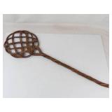 Vintage-Style Woven Rattan Carpet Beater