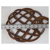 Vintage-Style Woven Rattan Carpet Beater