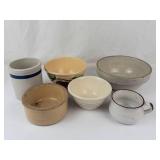 Ceramic Stoneware Bowl & Mug Mixed Lot of 6