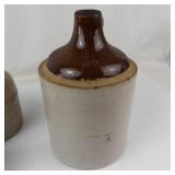 Vintage Stoneware Pottery Vessel Set (4 Pieces)